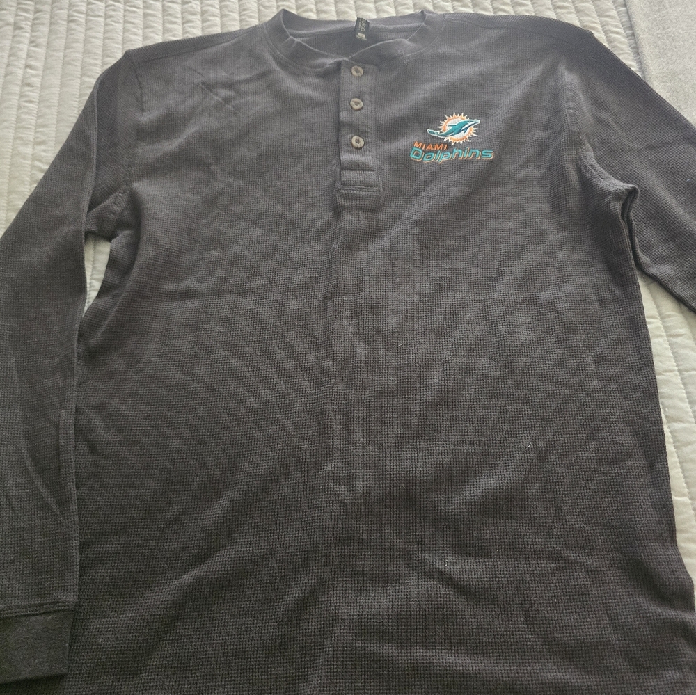 NFL Miami Dolphins Charcoal Polo Shirt